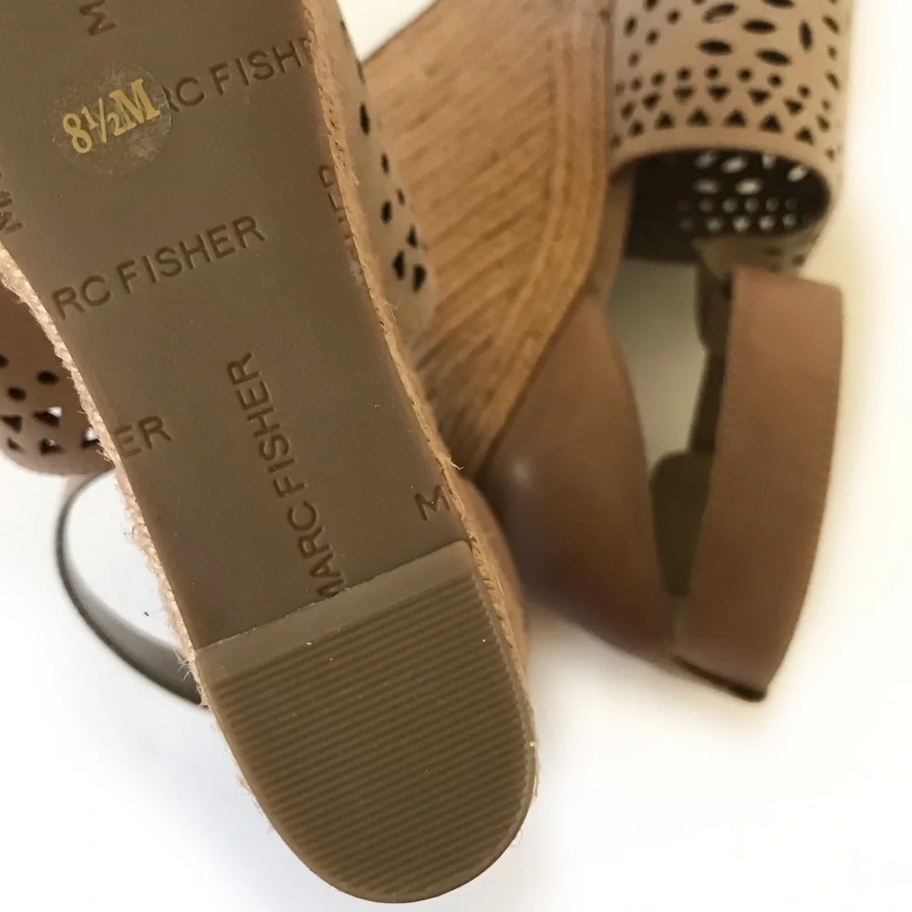 Marc Fisher Suede Espadrille Wedge Sandals